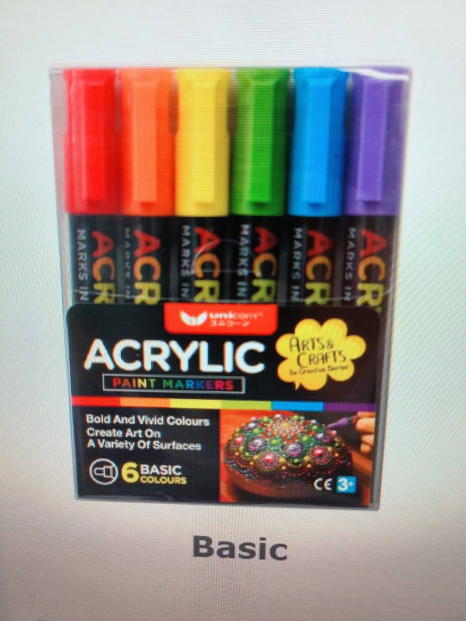 Unicorn UAM6CTB Basic Acrylic Paint Marker